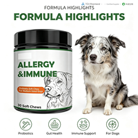 Compléments alimentaires pour animaux de compagnie, poudre de probiotiques multivitaminés, soutien immunitaire pour chiens, santé de la peau et du pelage, santé des hanches/des articulations, santé cardiaque, santé digestive, rapide