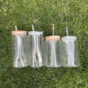 Vasos de Plástico Acrílico Transparente para Niños, Libres de BPA, Irrompibles, de 16 oz y 20 oz, para Refrescos y Cerveza, con Tapa de Bambú - Product Image 3