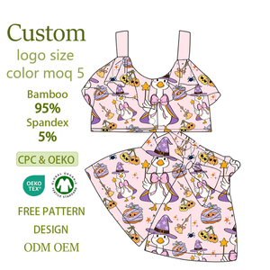 Nuovi Arrivi Top Corto per Bambina Viola Rosa Chiaro Halloween Magico Paperella <span class=keywords><strong>Abbigliamento</strong></span> Bambini Ragazze 10 Anni - Product Image 1