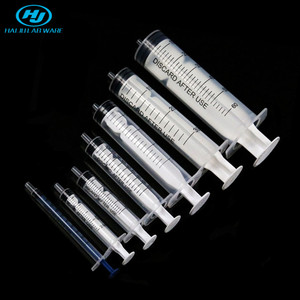 Haiju phòng thí nghiệm bán buôn 1ml 2ml 3ml 5ml 10ml 30ml 50ml 60ml nhựa dùng một lần thú y ống tiêm với quy mô cho công nghiệp sử dụng - Product Image 1
