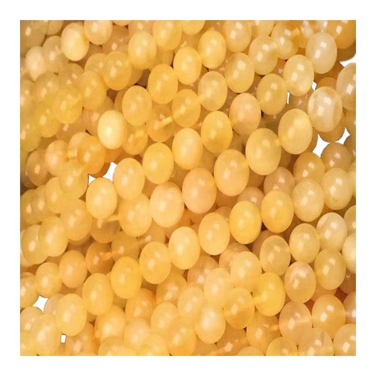 Ambre naturel en perles rondes 8,5mm - Lot de 10 perles - Mine&pro