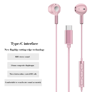 Écouteurs filaires de type C tendance et très vendus, nouveau modèle transfrontalier avec audio numérique et microphone, son premium - Product Image 4