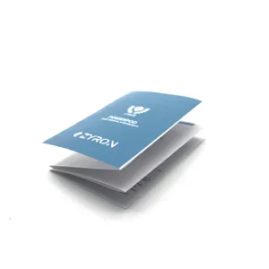 Mini folleto plegable de doble cara, impresión barata de cartón, papel recubierto, instrucciones, Manual