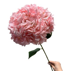 Flor de Hortensia de Seda Extra Grande Secret Garden, 216 Pétalos, Hecha a Mano, Rama Individual, Decoración para Bodas - Product Image 1