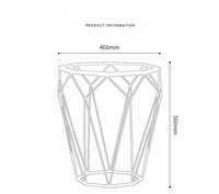 Table de chevet de café en fil de métal noir, vente en gros, pour jardin, intérieur et extérieur