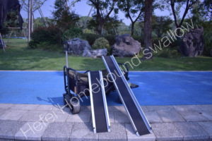 Rampa de aluminio de la mejor calidad para silla de ruedas Rampa para silla de ruedas plegable Paso portátil - Product Image 6