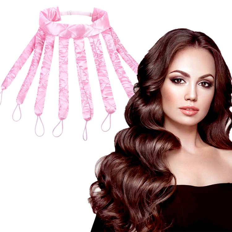 Geen Warmte Satin Hair Roller Cruler Zijde Heatless Haar Lint Curler Set Flexibele Curling Staaf Hoofdband Lange Haarkrulspelden Rollers