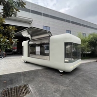 Food Truck avec Cuisine Complète, Pizza, Glaces, Barbecue, Remorque Alimentaire avec Toilettes, Chariot Alimentaire Mobile USA