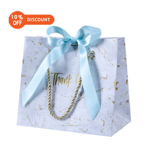 Sac en papier kraft avec motifs <span class=keywords><strong>marbre</strong></span>, produit de luxe personnalisé, de marque, petit sac en papier kraft rose noir, pour cadeau artisanal shopping - Product Image 3