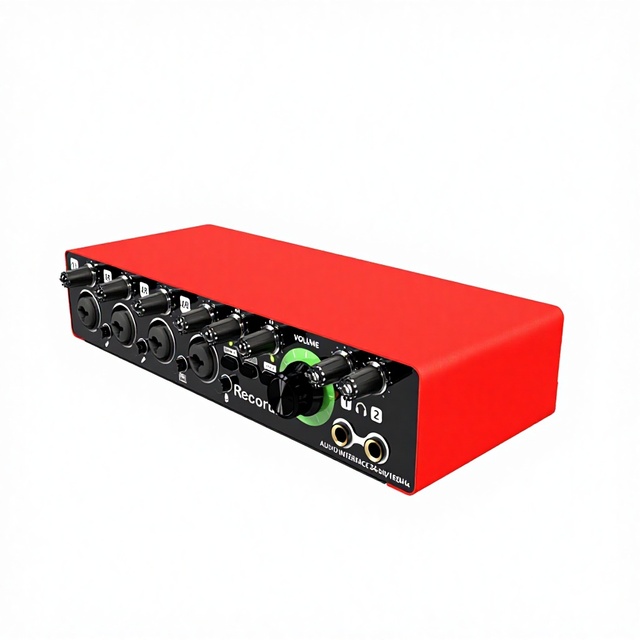 Cross-Border GAX-MD44 (fg) 4-Channel Audio Interface Sound Card Dual-Channel Wired External Microphone Professional Recording