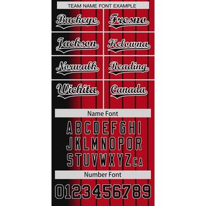 Camiseta de Béisbol Personalizada con Rayas, Unisex para Adultos, Camiseta con Degradado Personalizado con Nombre, Número y Logotipo, Absorbe la Humedad - Product Image 5