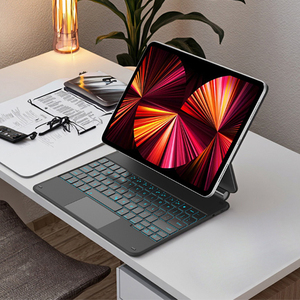 Funda con Teclado Inalámbrico BT RGB Retroiluminado <span class=keywords><strong>para</strong></span> iPad Pro 11" 2018-2022, Nueva Funda con Teclado de Tijera - Product Image 1