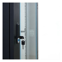 Armoire serveur élargie et approfondie de 2 mètres, 2040*800*1200 mm, en acier SPCC avec revêtement en poudre, porte en verre trempé, en stock.