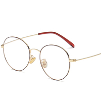 Gafas de Metal THREE HIPPOS Montur Optic para hombre, anteojos con gemas graduadas, gafas ópticas Anti Acetata de pavo