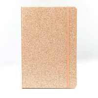 Carnet A5 personnalisable en similicuir rose grainé, gravé au laser, journal professionnel unique, agenda à couverture rigide, 80 feuilles, reliure cousue