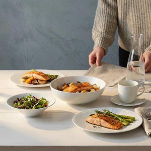 Service de Table en <span class=keywords><strong>Porcelaine</strong></span> Plate Rétro <span class=keywords><strong>Française</strong></span> de Luxe, Écologique et Réutilisable - <span class=keywords><strong>Vaisselle</strong></span> Durable et Portable pour Restaurant Occidental - Product Image 4