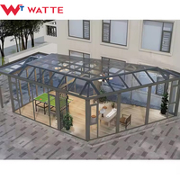 Solárium de Jardín Exterior, Invernadero de Aluminio, Estilo Victoriano de Lujo para las Cuatro Estaciones, Invernadero y Casas de Cristal