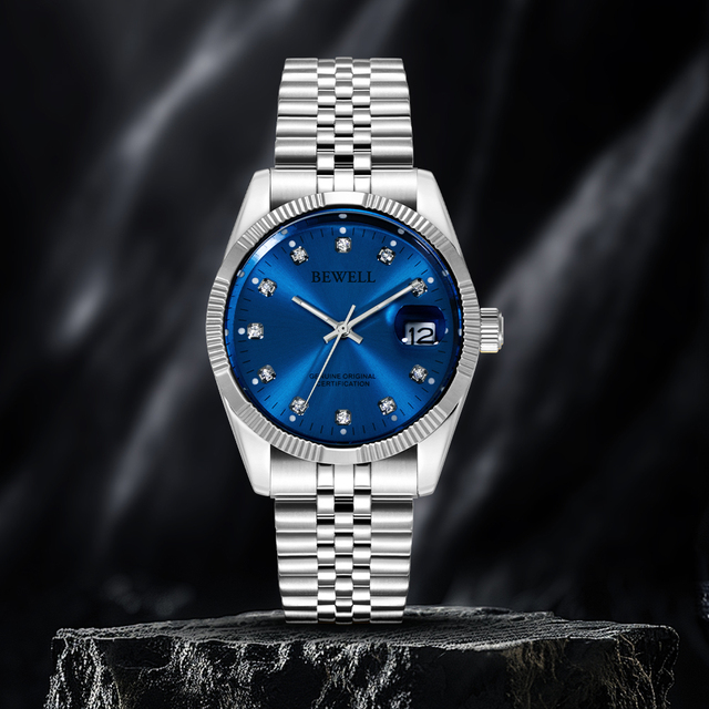 Luxury Mechanical Watches Stainless Steel Band 40mm Analog Glass Dial Japan Movement Buckle Clasp Latest Fashion Design