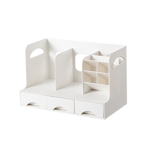 Lihe 965 Desktop Organizer Bookend Pen Holder Rectangle Multi-purpose Standing Type Office Storage Student Desk Organizer - Product Image 5