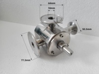 Vanne de régulation rotative à trois voies en acier inoxydable DN15-DN80 pour machine de remplissage pneumatique - Pièce de rechange industrielle