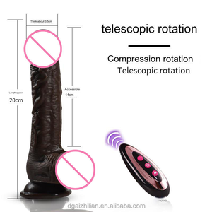 Draadloze afstandsbediening siliconen penis, vrouwelijke masturbatie volwassen product, seksspeeltje, verwarmende telescopische <span class=keywords><strong>dildo</strong></span> vibrator - Product Image 2