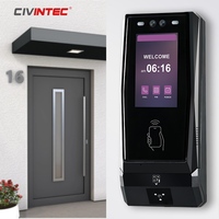 Système de contrôle d'accès biométrique sans fil TCP/IP CT11 Cloud avec caméra de sonnette, code QR et RFID pour appartement