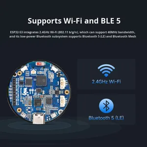 Carte de développement ESP32-S3 Waveshare Écran rond tactile Amoled de <span class=keywords><strong>1</strong></span>.75 pouces avec GPS Xiaozhi AI/DeepSeek - Product Image 3