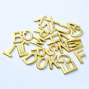 5cm 7cm haute qualité or argent ménage chiffres ABS numéro <span class=keywords><strong>de</strong></span> <span class=keywords><strong>maison</strong></span> plaque <span class=keywords><strong>de</strong></span> porte pour appartement bureau chambre lettre numéros <span class=keywords><strong>de</strong></span> <span class=keywords><strong>maison</strong></span> - Product Image 1