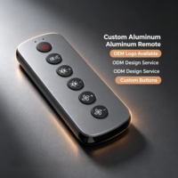 Control Remoto de Aluminio Personalizado para Calentador de Baño de 6 Botones, Controlador de Calentador Infrarrojo, Logotipo Personalizado, Compatible con OEM y ODM