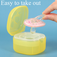 Étui à sucette en plastique transparent SUNSHING, sans BPA, boîte à sucette pour bébé, boîte de rangement pour tétine, support de sucette en silicone pour nouveau-né