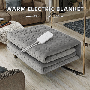 Electric Heated <strong>Bed</strong> Blanket Thermal Electric Blanket <strong>for</strong> Home and Office Wearable <strong>Quilted</strong> <strong>Throw</strong> <strong>for</strong> Warm Sleep <strong>for</strong> Winter - Product Image 2