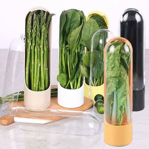 Plastic Herb Keeper, BPA-Free Freshness Preserving <b>Container</b> for <b>Refrigerator</b>, Transparent Herb & Spice Storage Jar - Product Image 2