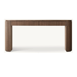 Tavoli <span class=keywords><strong>Consolle</strong></span> Moderni di Lusso per Ingresso Mobili per la Casa <span class=keywords><strong>in</strong></span> <span class=keywords><strong>Legno</strong></span> di Rovere Marrone e Nero - Product Image 1