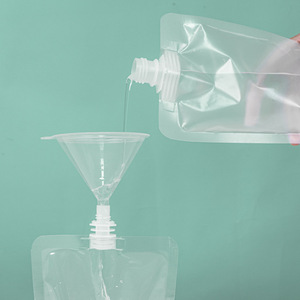 פופולרי ריק לעמוד את שקיות נוזלי פלסטיק נקי 30 מ "ל 50 מ" ל 100 מיץ רוטב חלב סבון אריזה שקית שקית כיס עם spout - Product Image 4