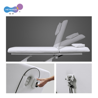 Lit de massage électrique portable pour tout le corps avec roues mobiles, table de spa pour salle de sport, design moderne, salon de beauté, oreiller inclus