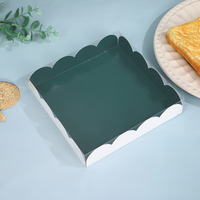Boîte d'emballage pour pâtisserie IMEE, plusieurs couleurs et tailles, boîte à bonbons, biscuits, chocolat, boîte à gâteaux, couvercle transparent, boîte cadeau