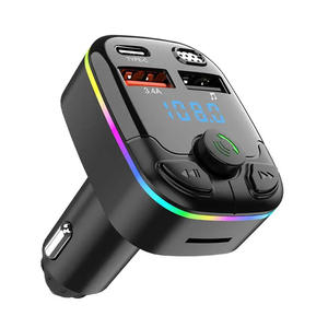 Lecteur MP3 de voiture Type-C Chargeur rapide Mains libres PD QC3.0 5.0 Transmetteur FM automatique Type-C Double USB - Product Image 3