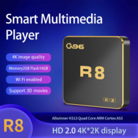 BYINTEK Q96 Populaire R8 4K Quad Core 2 Go 16 Go WIFI 2.4G H313 Android 10 OS DDR3 Récepteur TV Satellite Décodeur Smart TV Box