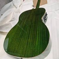 Gitar U-bass Model30Inch untuk Anak-anak, Gitar Kayu Kecil dengan Senar, Kayu Spruce dengan EQ Pick up, Gitar Hollow Pabrik, Alat Musik Ispan