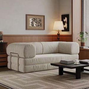 हरे कॉर्डड्यूरॉय सोफे बिस्तर परिवर्तनीय आधुनिक स्लीपर सोफे फोल्डेबल वेवेट फ्यूटन ग्रीन गोल्ड आर्मरेस्ट डे 1 का सेट - Product Image 2