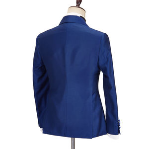 Trajes de Hombre Cenne Des Graoom <span class=keywords><strong>2022</strong></span>, Nuevo Modelo, Doble Botonadura, Solapa a Medida, Azul Rey, 2 Piezas, Blazers y Pantalones, para Novio, Boda, Fiesta - Product Image 5