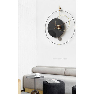 Tây Ban Nha Bắc Âu Sang Trọng Ánh Sáng Chữ Số Đồng Hồ Trang Trí Nội Thất Phòng Khách Cá Tính Sáng Tạo Đơn Giản Nền Hiện Đại Đồng Hồ Treo Tường - Product Image 4