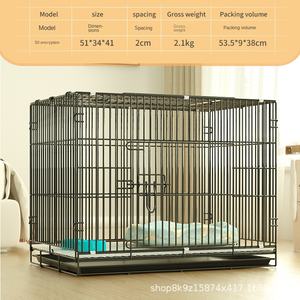 Cage à chien pliable en métal pour intérieur 2025, plateau en plastique, bouton, motif solide, écologique, parc pour chiots de petite race, séparateur - Product Image 6