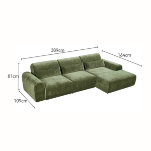 Juego de Sofá Cama Eléctrico Retráctil de Lujo de Alta Calidad, Sofá de Sala de Estar con Interior de Terciopelo y Estructura de Madera - Product Image 5