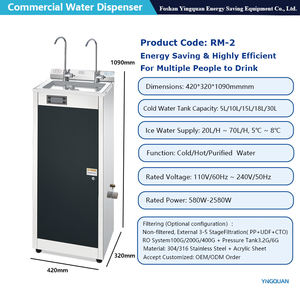 Dispensador de <span class=keywords><strong>Agua</strong></span> Independiente de Acero Inoxidable para Interiores/Exteriores, con Filtración de 2-5 Etapas y Tanque de 10L para Hogar y Hotel - Product Image 3