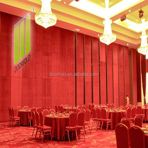 Salón de bodas Nuevas ideas de productos Paredes de partición acústica operables Pared de partición plegable Móvil - Product Image 3