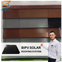 Tuiles solaires photovoltaïques pour toiture, système d'énergie solaire verte française, luminosité noire, 10 kW, 20 kW, 30 kW, panneaux de toiture solaires