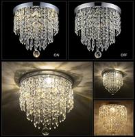 Lustre moderne en cristal de luxe Lustre contemporain goutte de pluie boule de cristal Lustre rond Éclairage Pendentif Plafonnier