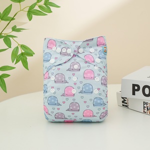 Alvababy可重复使用婴儿布尿布可洗婴儿布尿布时尚设计口袋尿布环保批发布尿布 - Product Image 2