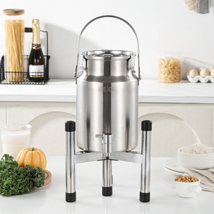 מיכל חלב נירוסטה 304 סיטונאי, 3/5/10 ליטר, ידידותי לסביבה, מיכל אחסון חלב למסעדות, מתקן חלב - Product Image 2